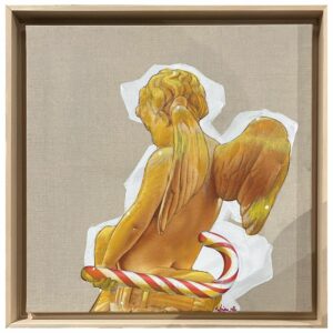 Mathieu_1976 golden print Street art Aaris